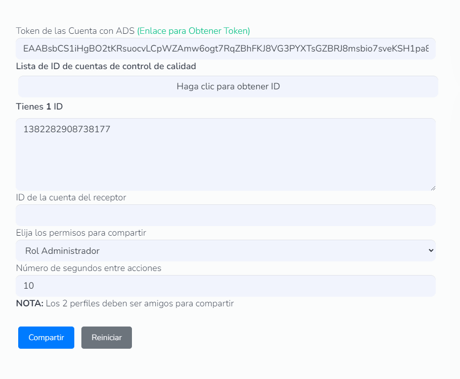Compartir Cuenta Publicitaria Personales 222 Compartir Cuenta Publicitaria Personales