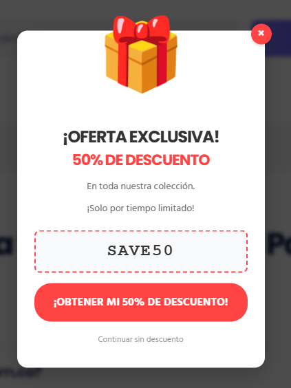 Generador de Pop-ups con Cupón de Descuento + Notificaciones en el Favicon 151 sdfw33