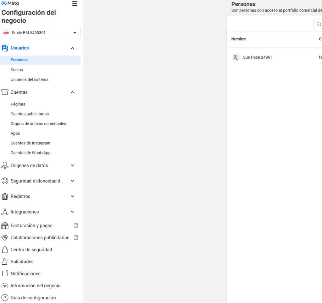 Cambiar a Modo Clasico el Business Manager (BM) 114 Captura de pantalla 2025 09 01 162628